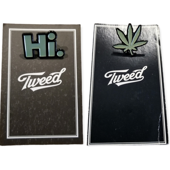 2 Tweed Metal/Enamel Pins - Picture 2 of 3